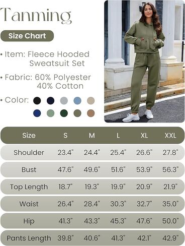 Tanming المرأة 2 قطعة ملابس رياضية المحاصيل البلوز الصوف البلوز الركض السراويل صالة مجموعة (MossGreen-S) in Kuwait