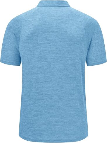 Gopune Men's Polo Shirts Short Sleeve Dry Fit Casual Sports Golf Collared Shirts with Pocket in Kuwait