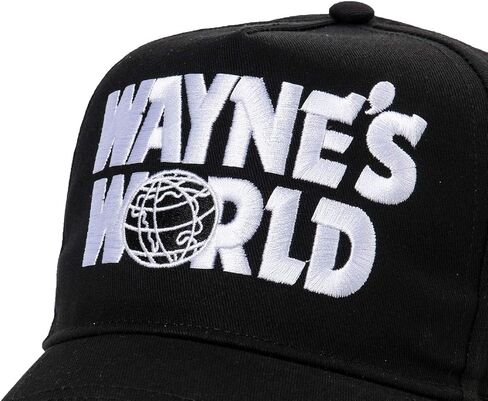 قبعة Wayne's World Hat Waynes World Dad مطرزة قبعة بيسبول سوداء اللون in Kuwait