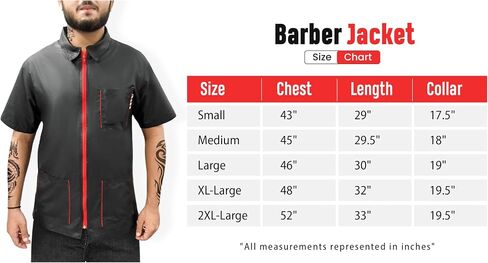 Professional Barber Jacket for Men Women Half Sleeve Shirt Water Resistance Hair Stylist Salon Smock Pet Grooming Jacket in Saudi Arabia