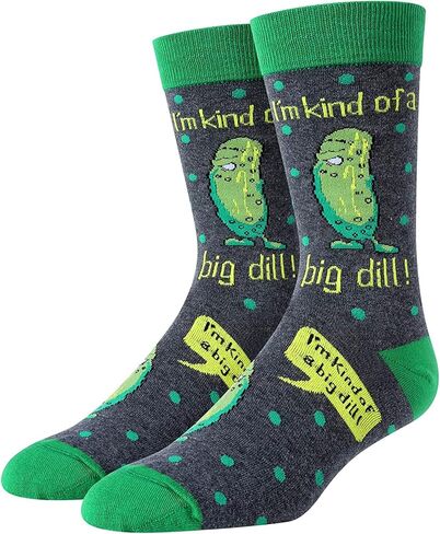 sockfun Funny Pickle Gifts Pineapple Gifts for Men, Novelty Pickle Pineapple IVF Beer Socks, Food Socks in Kuwait