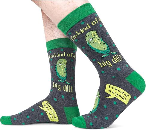 sockfun Funny Pickle Gifts Pineapple Gifts for Men, Novelty Pickle Pineapple IVF Beer Socks, Food Socks in Kuwait