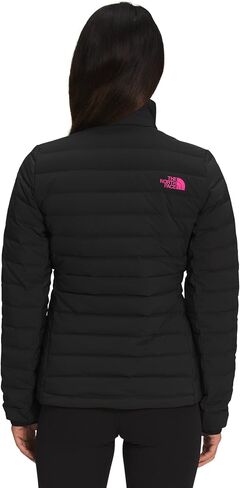 THE NORTH FACE Women's Belleview Stretch Down Jacket, TNF Black/Mr.Pink, Large in Saudi Arabia