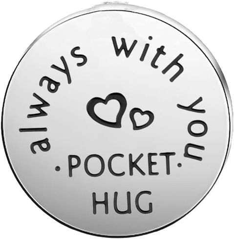 Generic Pocket Hug Token Gift A Love Token Love Charm Deployment Gift Military Gift(always with u) in Saudi Arabia
