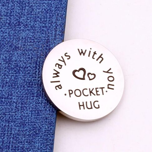 Generic Pocket Hug Token Gift A Love Token Love Charm Deployment Gift Military Gift(always with u) in Saudi Arabia