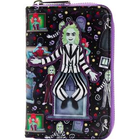 أيقونات Loungefly Beetlejuice في جميع أنحاء محفظة أيقونات الطباعة in Kuwait