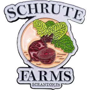 شروت فارمز الشمندر - مكتب - دبوس التلبيب المينا - دوايت المفضل لحقيبة الظهر والسترات والقبعات إلخ. in Kuwait