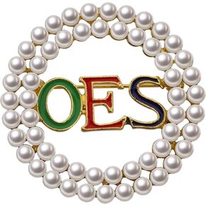 CENWA OES Pearl Beads Brooch Pin Sorority Jewelry Sorority Gifts in Saudi Arabia