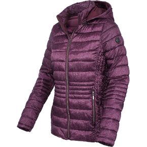 Women's Lightweight Puffer Jacket Quilted Winter Coats with Detachable Hood