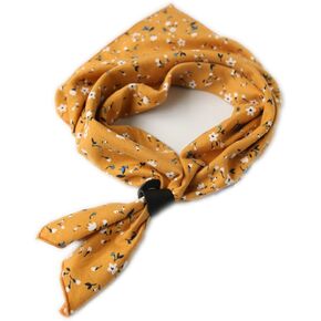24''× 24'' Cotton Neckerchief for Men, Multicolored Patterned Scarf with Buckle in Kuwait