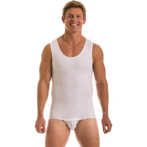 Insta Slim Men’s Compression Slimming Tank Bodysuit (made in the USA)