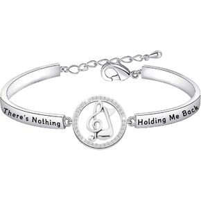 WSNANG Music Lover Gift There's Nothing Holding Me Back Bracelet Inspired by Singer Music Gift Inspirational Gift for Fans
