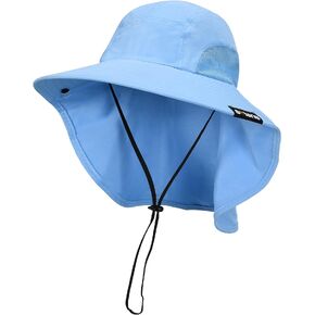 Tirrinia Wide Brim Sun Hat with Neck Flap for Men & Women in Kuwait