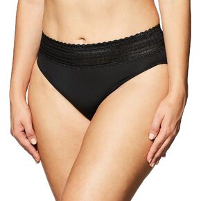 Warner's Women's No Pinching, No Problems Dig-Free Comfort Waist with Lace Microfiber Hi-Cut 5109j