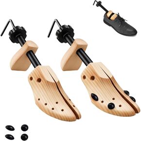 Demarzily 2 Way Wood Shoe Stretcher,Large Size Shoe Stretchers for Men and Women,Adjust Length and Width,Wooden Shoe Shape Expander for Men’s Size 9 to 13 Women Size 10-13.5 in Saudi Arabia