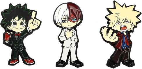 My Hero Academia 3 Pack Lapel Pin Set in Saudi Arabia