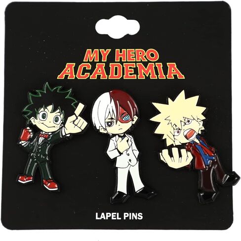 My Hero Academia 3 Pack Lapel Pin Set in Saudi Arabia