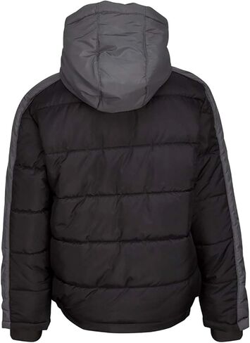Jordan Boys Youth Jumpman Puffer Layered Look Zip Hoodie Jacket in Saudi Arabia