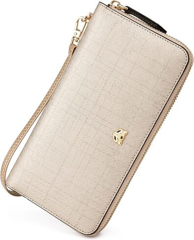 طقم حقيبة يد ومحفظة جلدية مكونة من قطعتين، حقائب كتف نسائية مع محفظة نسائية (ذهبي) in Kuwait