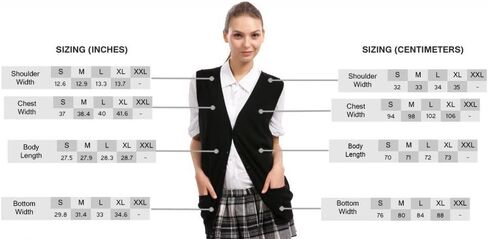 سترة صوفية سوداء للنساء من Citizen Cashmere - سترة 100% كشمير بدون أكمام ورقبة على شكل حرف V مع جيوب أمامية in Kuwait