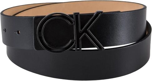 Calvin Klein Men's Casual CK Monogram Cut Out Buckle Belt in Saudi Arabia