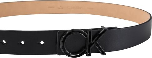 Calvin Klein Men's Casual CK Monogram Cut Out Buckle Belt in Saudi Arabia