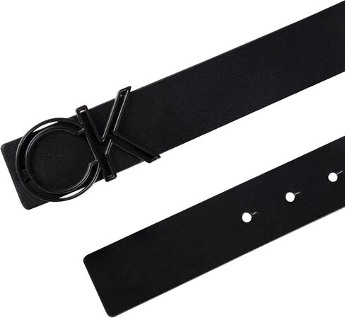 Calvin Klein Men's Casual CK Monogram Cut Out Buckle Belt in Saudi Arabia