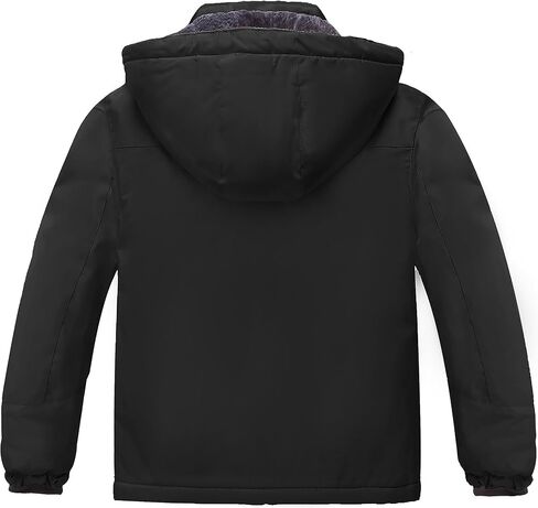 Wantdo Girl's Waterproof Ski Jacket Warm Winter Coat Windproof Outdoor Winter Snowboarding Jackets Fleece Hooded Rain Coats in Saudi Arabia