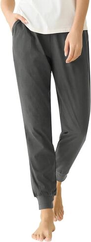 Latuza Women's Cotton Pajama Joggers Knit Lounge Pants in Kuwait