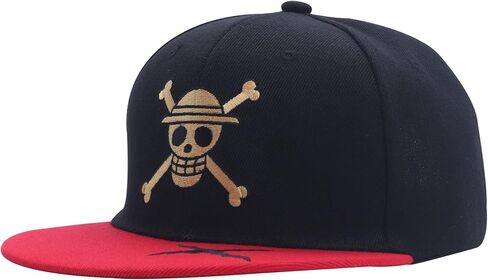قبعة Scisuittech قطعة واحدة مطرزة بشعار جمجمة القراصنة قبعات Snapback سوداء ، مقاس M in Kuwait
