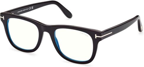 Eyeglasses Tom Ford FT 5820 -B 001 Shiny Black,"t" Logo/Blue Block Lenses in Saudi Arabia