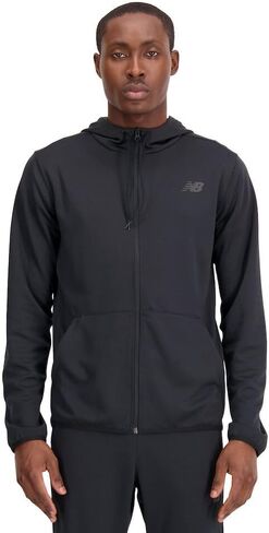 New Balance Men's Tenacity Knit Training Hoodie, Black, Medium in Saudi Arabia