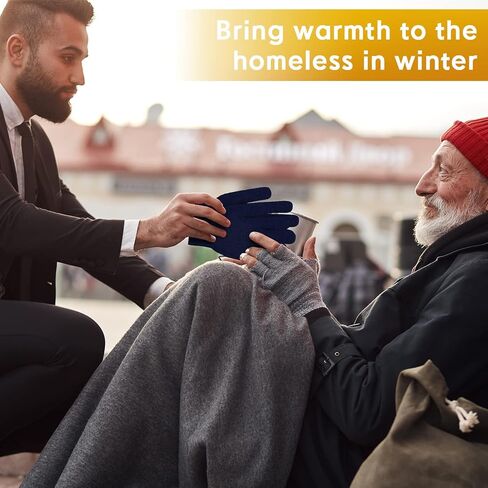 Handepo 100 Pairs Adult Knit Gloves Bulk Winter Warm Stretchy Gloves for Cold Weather Outdoor Sports Skating Skiing Donation Gifts in Saudi Arabia