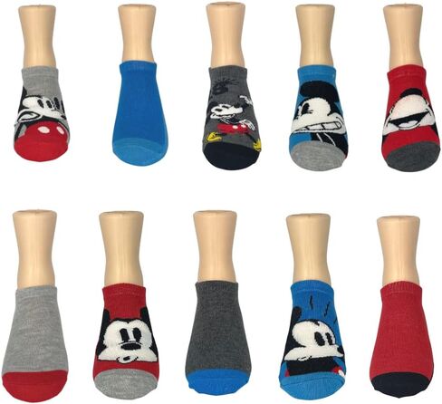 RALME Socks Set Multi Pack 10 Pairs, No Show, Shoe Size 10 Little Kid to 4 Big Kid in Kuwait