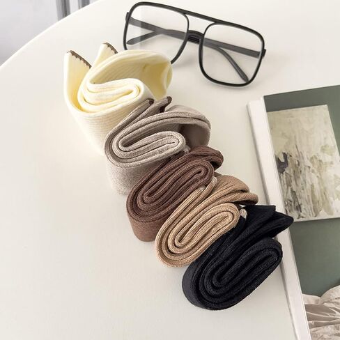 5 ازواج جوارب رياضية فضفاضة كاجوال قابلة للتمدد للبنات والطلاب من كيه ال سي ام، جوارب قطنية اساسية مريحة بتصميم متباين للنساء، متعددة الالوان, متعدد الألوان in Kuwait