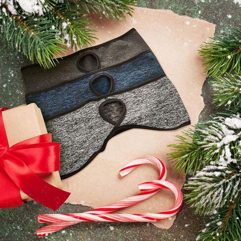 Geyoga 3 Pieces Ponytail Headband Ear Cover Warmer Earmuff Headband Winter Running Sweatband Breeze Band Warm Go Headband for Men Women Girls Outdoor Sports in Saudi Arabia