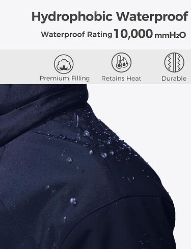 wantdo Boy's Ski Jacket Waterproof 3 in 1 Snow Coat Warm Fleece Winter Coat in Saudi Arabia