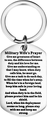 bobauna Military Wife Prayer Keychain Deployment Army Gift in Saudi Arabia