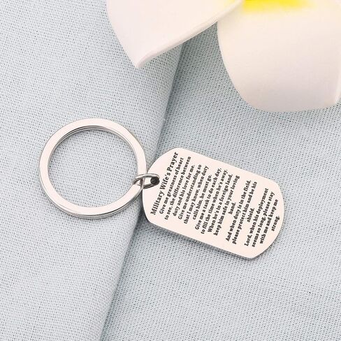 bobauna Military Wife Prayer Keychain Deployment Army Gift in Saudi Arabia
