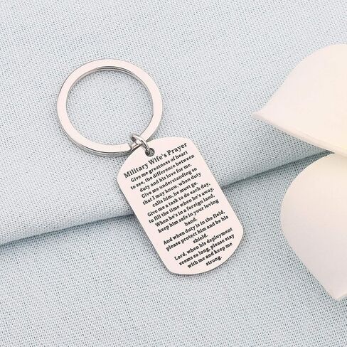 bobauna Military Wife Prayer Keychain Deployment Army Gift in Saudi Arabia
