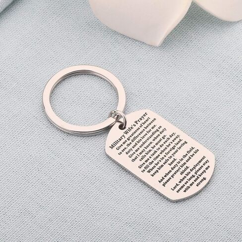 bobauna Military Wife Prayer Keychain Deployment Army Gift in Saudi Arabia