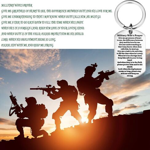 bobauna Military Wife Prayer Keychain Deployment Army Gift in Saudi Arabia