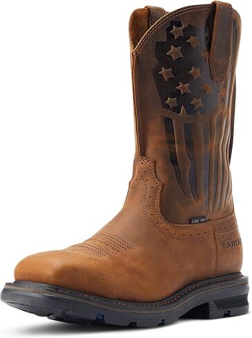 حذاء عمل رجالي من ARIAT Sierra Shock Shield Patriot ذو مقدمة فولاذية غربي in Saudi Arabia