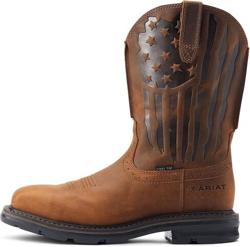 حذاء عمل رجالي من ARIAT Sierra Shock Shield Patriot ذو مقدمة فولاذية غربي in Saudi Arabia