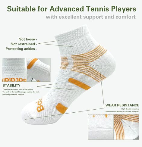 5 أزواج من جوارب الكاحل المبطنة بالكامل للجنسين من Bataidis، جوارب رياضية بربع قطع مقاس 9-11/10-13 in Kuwait