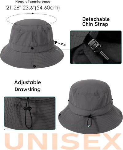 Waterproof Winter Bucket Hat for Women Men Fleece Lined Foldable Cowboy Rain Hat Adventure Hiking Ponytail Safari Sun Hat in Kuwait
