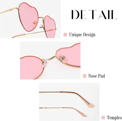 FAA'N Kids Sunglasses Girls Heart Shaped Sunglasses Girls' Fashion Trendy Sunglasses in Saudi Arabia