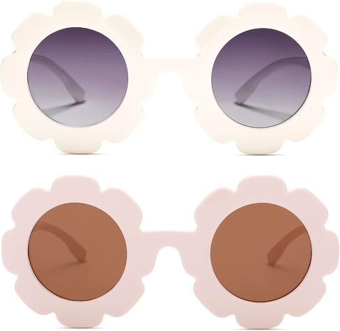 SCVGVER Cute Flower Polarized Sunglasses for Kids Girls &Boys Toddler Infant Round Sunglasses UV400 Protection Age 1-12 in Saudi Arabia