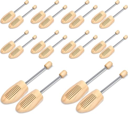 10 Pairs Cedar Shoe Trees for Men Pine Shoe Trees Solid Wood Shoe Tree Boot Tree Smooth Wooden Shoe Stretcher Portable Cedar Shoe Shape Holder for Men Women in Saudi Arabia