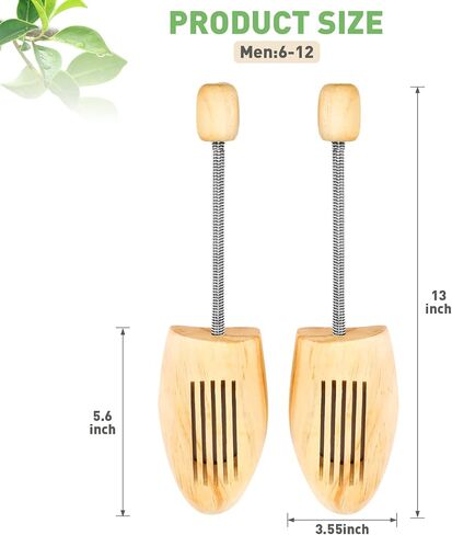 10 Pairs Cedar Shoe Trees for Men Pine Shoe Trees Solid Wood Shoe Tree Boot Tree Smooth Wooden Shoe Stretcher Portable Cedar Shoe Shape Holder for Men Women in Saudi Arabia